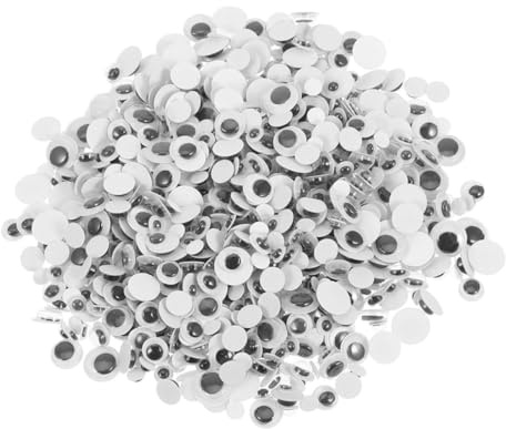 Alipis 500pezzi Occhi Adesivi Mobili in Plastica per Decorazioni Fai da Te Occhietti Autoadesivi per Lavoretti Scrapbooking e Abbellimenti