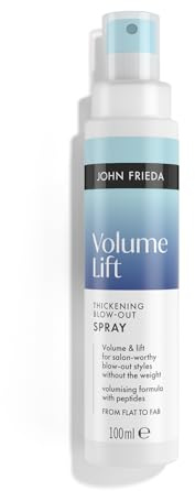 John Frieda Volume Lift Thickening Blow Out Spray 100ml. Fine Hair Styling Spray for Body, Bounce and Root Support