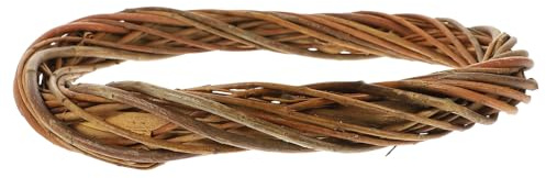ULTECHNOVO Cadre de Couronne en Osier Naturel 30 CM pour Bricolage Familial, Couronne Ronde à Fabriquer Soi-Même pour Décorations de Noël et Mariages