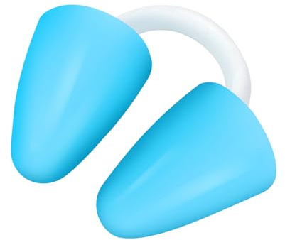 RICUHJIAJU Pince Nez Natation, Pince Nez en Silicone Adulte Enfant, Bouchons de Nez de Natation, avec Boîte Swim, Clip de Nez Invisible pour Natation, Surf, Flottaison et Plongée
