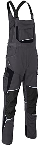 KÜBLER Workwear | KÜBLER BODYFORCE Arbeitslatzhose | anthrazit/schwarz | Größe 58