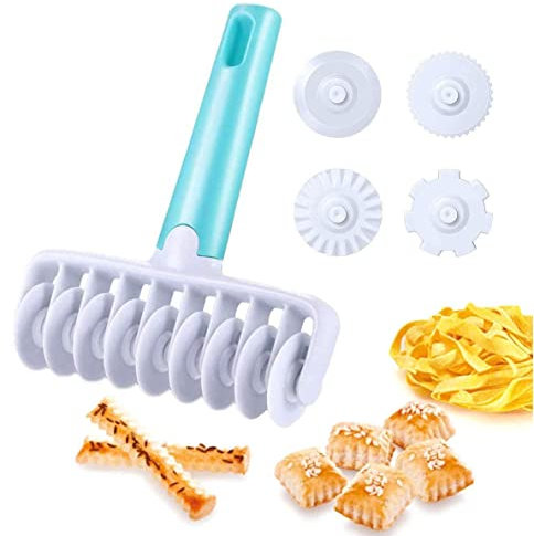 Binnan Set di Tagliapasta a Rullo da Cucina,Rotella per Pasticceria per Pizza Torta Torta Biscotti ECC