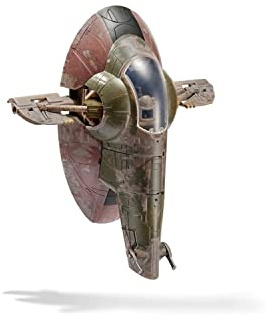 Star Wars Micro Galaxy Squadron SWJ0027 - Bobas Fett's Starship, offizielles 20 cm Fahrzeug mit Figuren