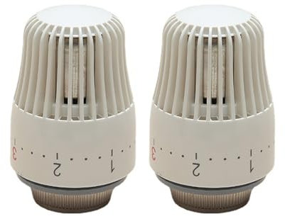 LUOFANG 2pcs Radiator Thermostatic Valves Head Only Temperature Control Knob Replacement Thermostatic Radiator Valves