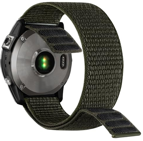 YOOSIDE klockarmband i nylon, för Garmin Fenix 8 51 mm/epix Pro 51 mm/Fenix 7X/Fenix 6X/Fenix 5X/Enduro 3, 26 mm, snabbtorkande ultralätt sportarmband för Tactix 7 Pro