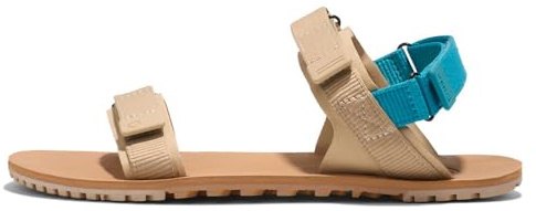 Xero Shoes Women's D-Trail Barefoot Classic Sandals, Irish Cream/Lake Blue, 8