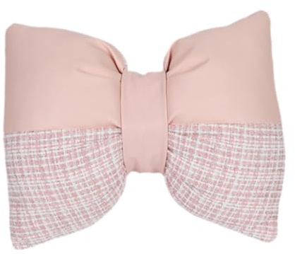 FytStycale Cojín con Diseño de Lazo Creativo Y Superficie Resistente Adecuado para Abrazar Y Decorar Espacios en Casa O Trabajo, Rosa, Individual