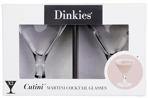 Blue Tree Dinkies Glassware – The Cutini, 2x70ml Cocktail Mini Glass Gifts
