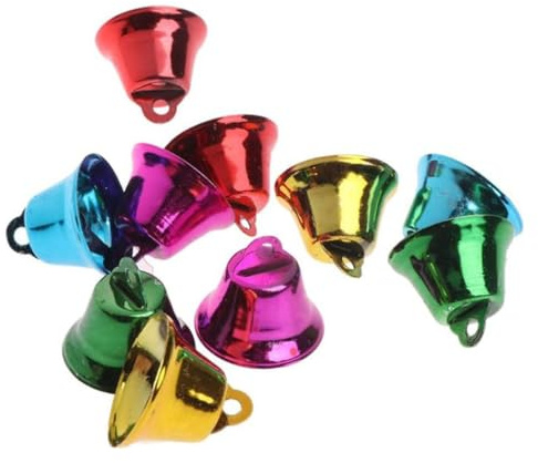 SHINEOFI Campanelle a Vento Colorate per Pappagalli 20 Pezzi in Ferro