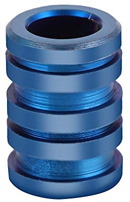 Titanium Knife Lanyard Bead, Paracord Bead Outdoor Pendant (Large) (Blue), Paracord Accessories for Hiking, Camping