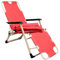 AMANKA Liegestuhl 178x65cm Sonnenstuhl Gartenliege Campingliege Sonnenliege inkl. Auflage Kopfkissen Rot