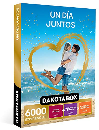 DAKOTABOX - Caja Regalo hombre mujer pareja idea de regalo - Un día juntos - 6000 experiencias para disfrutar en pareja como spas, rutas en kayak y cenas de tapas