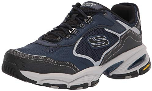 SKECHERS Men's 51893 Trekking Shoes, Blue, 10.5 UK