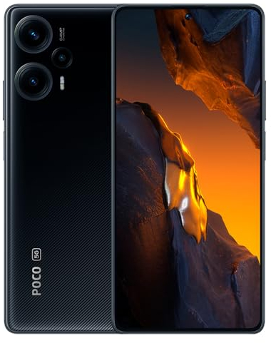 Teléfono inteligente Xiaomi Poco F5 8 GB + 256 GB Snapdragon 7+ Gen 2, 6,67 pulgadas, pantalla OLED de 120 Hz, batería de 5000 mAh, 67 W, cámara de carga rápida de 64 MP (versión global, negro)