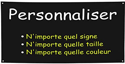 GZYZXP Bannières personnalisées, Bannière Personnalisable avec Photo Et Nom Bannière, Personnalisé Votre Propre Photo/Logo/Design/Texte, Convient pour diverses Occasions intérieures et extérieures