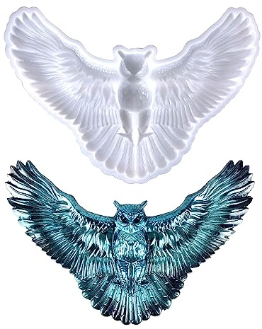 3D Owl Silicone Mold Animal Resin Mold Large Animal Statue Making Epoxy Mould DIY Craft Casting Mold for Gift Home Office Wall Hanging Decor