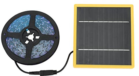 HERCHR 5V 5W Solar Powered Grow Light Full Spectrum Growing Lamp Monocrystalline Silicon Sunlight Plant Lamp Strip with Solar Panel