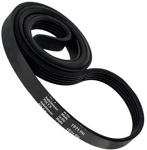 Courroie Seche Linge Poly-V 1971 PH 7 avec le Code Original 136603300/7 1366033007 pour Electrolux pour AEG 00416582 416582 pour Bosch pour Siemens - MADE IN EU - Garantie de 10 Ans - MONTERAL