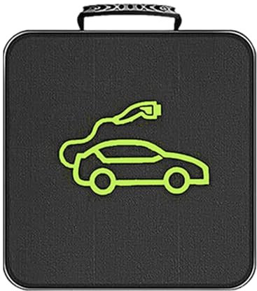 Ev Charging Cable Organizer, Ev Charging Cable Storage Bag | Portable Electric Car Cable Organizer | Oxford Fabric Multi-Purpose Carry Bag, Electric Car Charger Case, Square Trumpet, 説明を参照してください, See