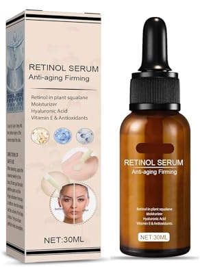 Siero Viso Al Retinolo - Idratante Delicato, Minimizza I Pori, Illumina La Pelle E Antirughe, Stimola Il Collagene, Riduce Le Linee Sottili, Migliora L'elasticità(2PCs)