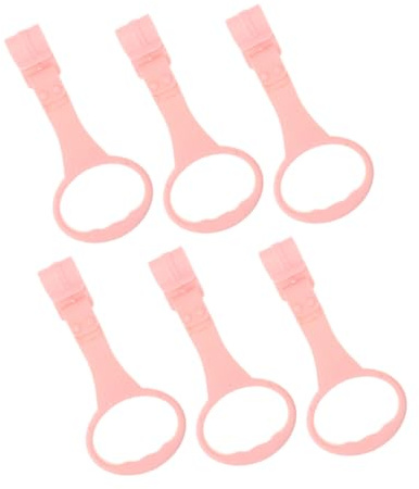 Mikinona 6 Piezas Anillos de Tracción para Bebés Accesorios Seguros para Parque Infantil y Cuna Ayuda para Aprender Caminar Soporte Resistente y Portátil para Pequeños