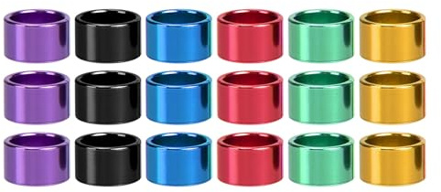 Zerodeko Bagues D’Identification pour Pigeons, 18 Pièces en Aluminium Coloré Couleur Aléatoire | Marquage et Repérage des Oiseaux, Convient Perroquets, Gestion Facile au Quotidien Couleur Aléatoire