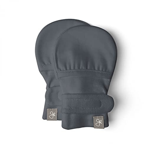 goumikids Newborn Mittens No Scratch Viscose Stay-On, Midnight 3-6m