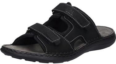 Josef Seibel Herren Klassische Sandalen Vincent 14,Weite G (Normal),Sandaletten,klettsandalen,Sommerschuhe,offene Schuhe,schwarz,42 EU