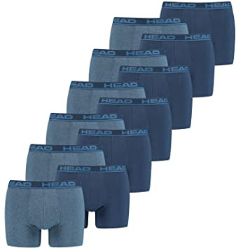 HEAD Herren Basic Boxer Pant Shorts Unterwäsche Unterhose 12 er Pack, Farbe:003 - Blue Heaven, Bekleidungsgröße:XL