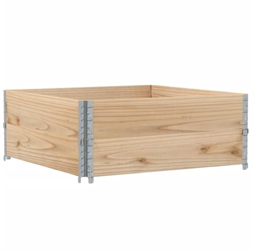 vidaXL Odlingslåda 100x100 cm massivt furuträ, hög odlingslåda, odlingskruka, blomkrukor, höga odlingslådor, odlingskrukor, blomkruka, utomhuskruka