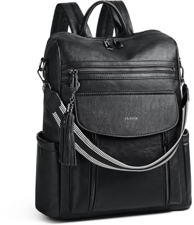 Laptopryggsäck för kvinnor 15,6 tum, reseläderryggsäck sjuksköterska lärare handbagage ryggsäck datorväska, professionell vattentålig högskola affärsarbete casual dagsryggsäck