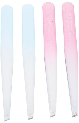 minkissy Augenbrauen-pinzetten-set Aus Edelstahl Zum Formen Der Augenbrauen Vielseitiges Werkzeug Zur Gesichtshaarentfernung Modisches Glitzer-design