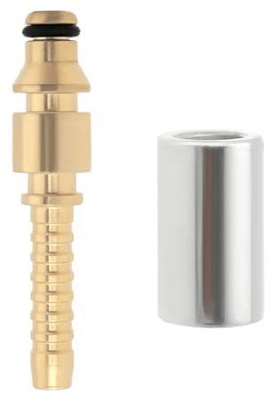 Be In Your Mind 1 pz. Raccordo per tubo flessibile per idropulitrice in ottone da 1/4 di pollice Adattatore per idropulitrice maschio da 6,5 ??mm con ghiera di crimpatura compatibile con Stihl