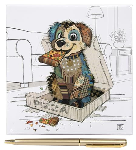 Lesser & Pavey Pedro Pup Memo Pad and Pen | Cute animal design, memo pad with pen, daily reminders