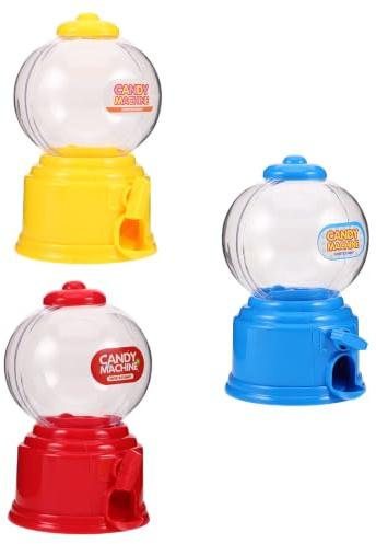 SHINEOFI Máquina de Dulces Mini de Plástico 3 Piezas Diseño Único y Compacto para Cumpleaños y Fiestas, Dispensador Portátil y Fácil de Almacenar Adultos