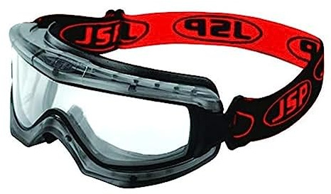 JSP EVO Lunettes-Masque Non Ventilé, Anti-Poussière & Anti-Éclaboussures | Lunettes-masque étanches pour protection contre poussières, particules et éclaboussures. EN 166.