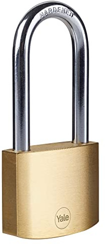 YALE Candado 50 mm Arco Largo Caja