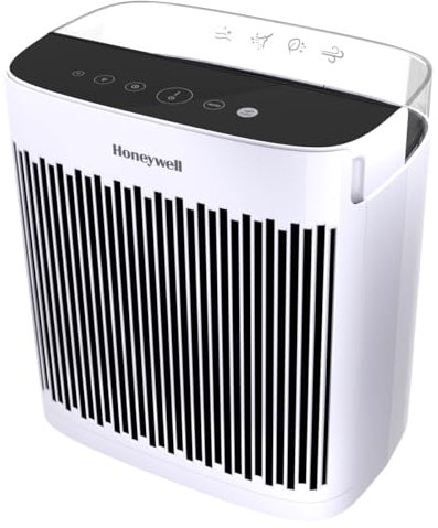 Honeywell HEPA Air Purifier for Home, 938 Ft² Rooms in 1 hour, Turbo Clean, Reduces Allergens, Dust, Pollen, Pet Dander, All Smoke Types, Odors, White, HPA5100W