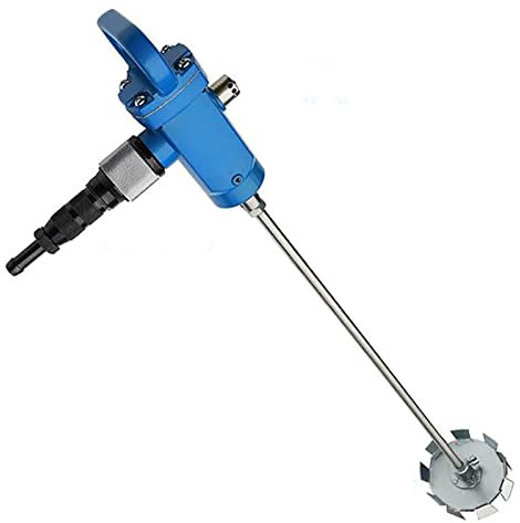 Toplionace Malaxeur Pneumatique avec Turbine en Fer, Agitateur D'encre de Revêtement de Peinture Portable Mélangeur D'air Antidéflagrant, Capacité Max 50kg (B)