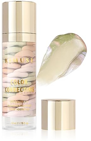 KIMUSE Color Correcting Facial Serum, Base Primer Trucco Viso, One Step Color Corrector Isolation Cream, Brightening Makeup Primer, Hydrates, Balances & Nourishes Skin, Natural Finish