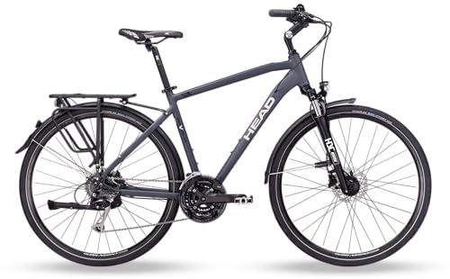 HEAD Unisex – Bicicleta de Trekking Revelo 2.0 para Adultos, Color Gris Mate, 50