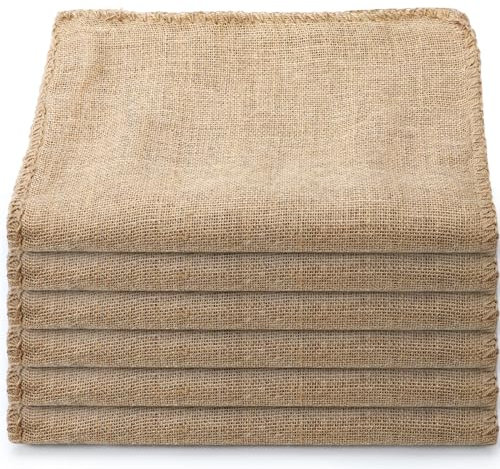 Windyun 6 Pack Potato Sack Race Bags Burlap Bags with Drawstring Natural Jute Reusable Root Vegetable Storage Gunny Sack for Food Strong Race for Birthday Party Game (18 x 11 Inch)