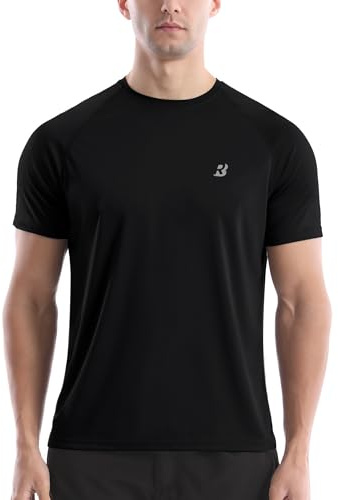 Roadbox Herren UPF 50+ UV Schutz Kurzarm Rashguard, Leichtes Schwimm Shirt, Schnell Trocknend für Wasser Sport Freizeit