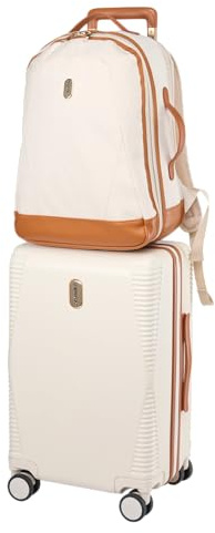 Cabin Max Santa Cruz Handgepäck Koffer Set – Kabinentrolley 55x35x25 cm & Unterseat Rucksack 40x30x20 cm – Leichtes ABS Hartschalen-Gepäck mit TSA-Schloss & Laptopfach Reisegepäck