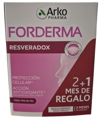 Arkopharma RESVERADOX Extra Forte 90 capsulas [1 mes Free],Protección Celular frente al Daño Oxidativo,Alto contenido en Resveratrol,Potente Antioxidante,Más Cantidad de Resveratrol,75 mg por cápsula