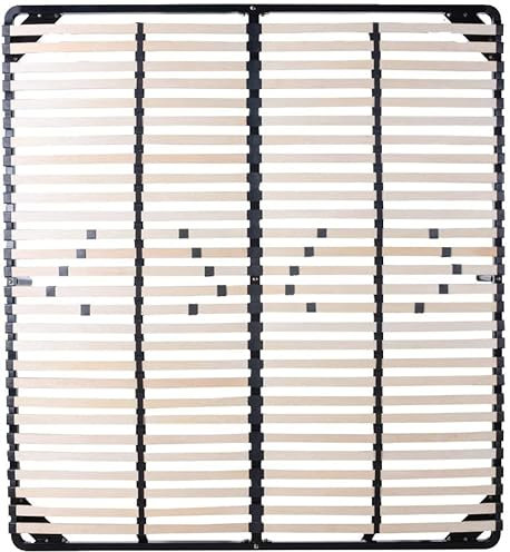 CADENTRO Sommier à Lattes 180x200 cm - 1 Pied Central Inclus