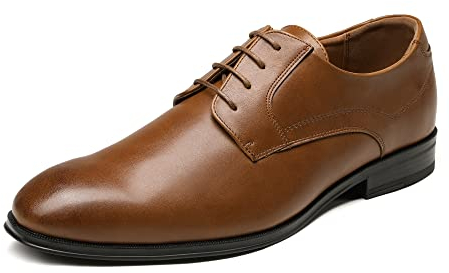 Bruno Marc Herren Anzugschuhe Schnürhalbschuhe Klassischer Business Derby Oxford Hochzeit Schuhe Schnürschuh,Size 40,Braun,SBOX229M-E