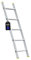 PROREGAL Sprossen-Anlegeleiter Atlas | ohne Traverse | 5 Sprossen | Arbeitshöhe 2,44m | Traglast 150kg | Alu Leiter Haushaltsleiter Arbeitsleiter Steigleiter