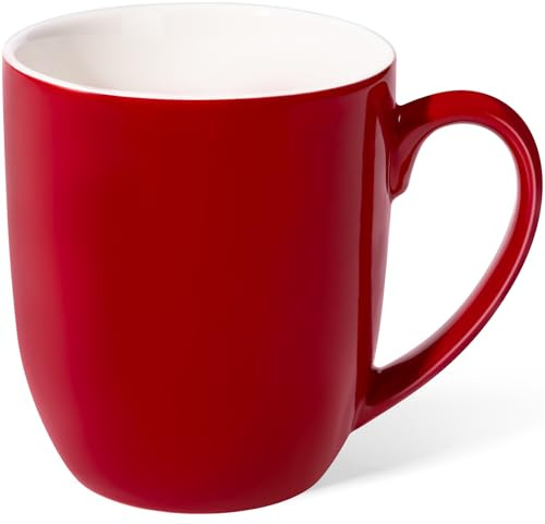 Urbanstrive 16 oz Large Coffee Mug with Handle Tea Cup Novelty Coffee Cup for Men Women Office Work, Red