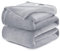 WAVVE Kuscheldecke Flauschig Decke Fleecedecke - Sofadecke 150x200 cm Warm Wohndecke Couchdecke, Hellgrau Decke Weich Sofaüberwurf XL